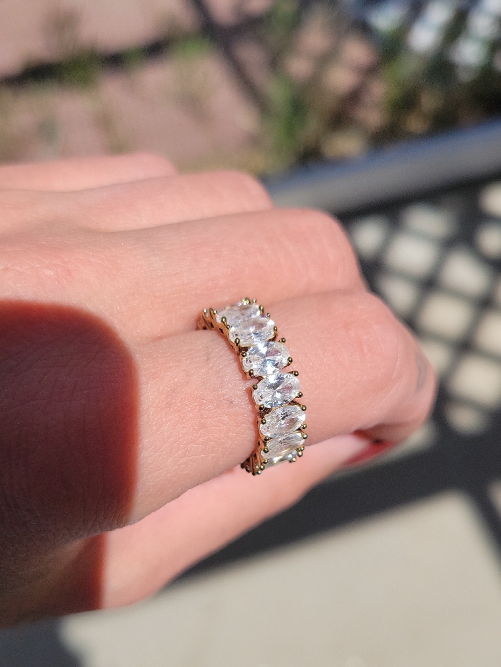 Swarovski Golden Ring Size 52 US 6 Matrix Ring